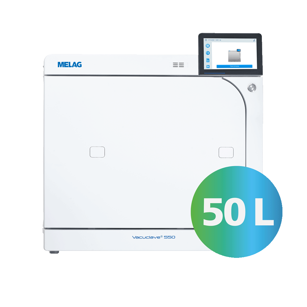 Autoclave Melag Vacuclave 550 50L - Vista principal | PRYON