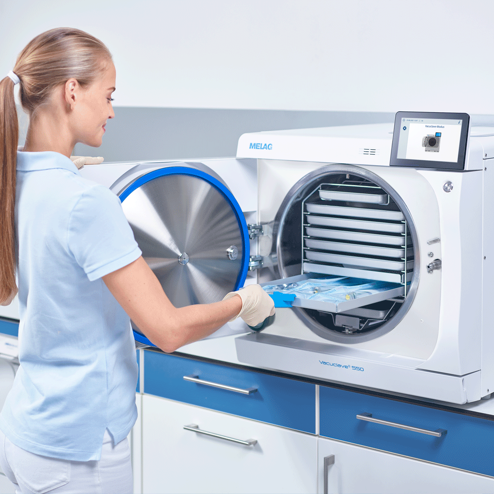 Autoclave Melag Vacuclave 550 50L - Panel de control | PRYON