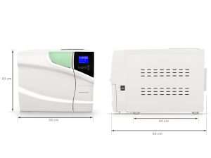 Medidas autoclave Dora 12L PRYON