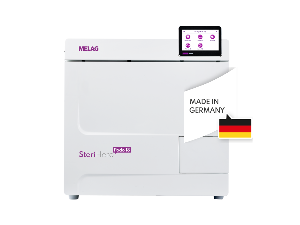 Autoclave Melag SteriHero Podo 18L clase B | PRYON