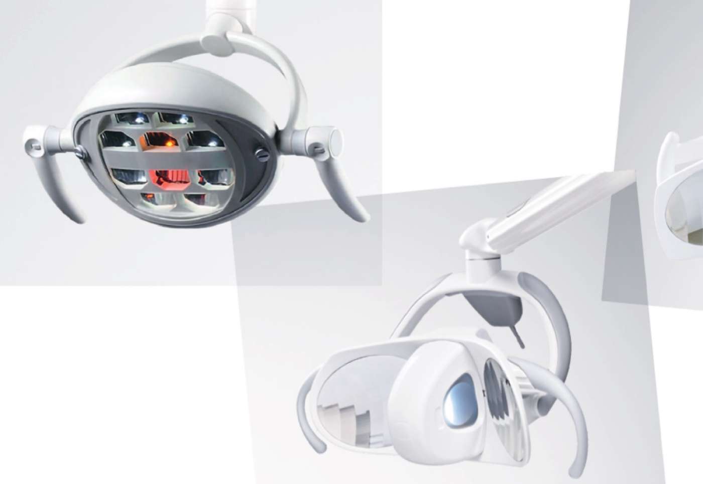 Lámpara dental LED Eurodent del sillón Isotron — luz blanca fría uniforme