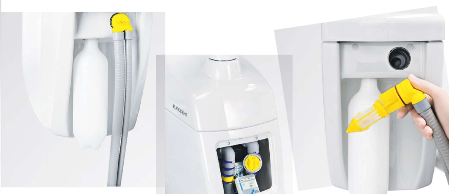 Sistema de higiene Safe Air y filtro Eurodent del sillón Isotron