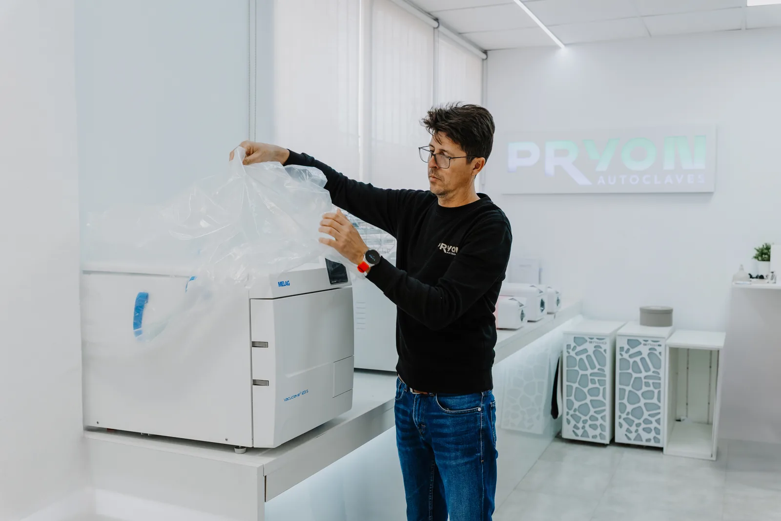 Ciclo de esterilización de prueba en autoclave reacondicionado PRYON